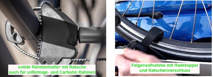 ALUTRANS Impuls Premium Sport XL faltbar f. AHK, !! Empfehlung !! Aktionspreis ! AHK Heckträger für E-Bike Elektrofahrrad